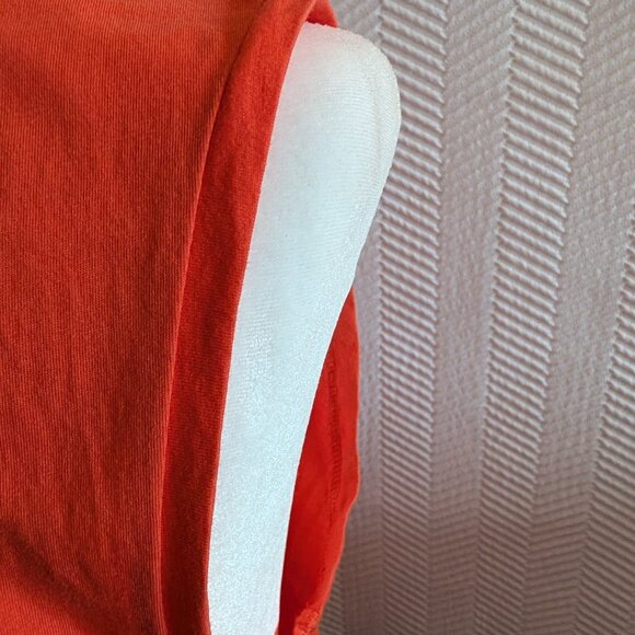 J.Crew Orange Sleeveless Embroidered Lace Trim Top Size Small Tank Summer - Picture 5 of 9